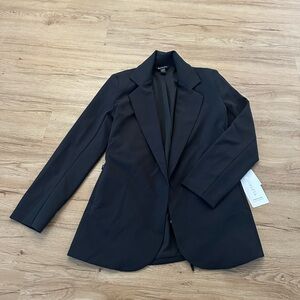 Athleta MVP Blazer Black Tie Waist Career Work Business Jacket size 4 NWT